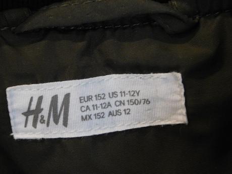 Prechodná bunda, h&m,152