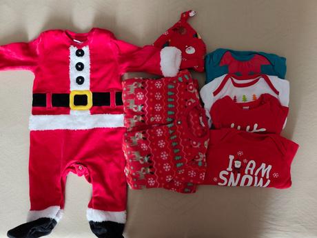 Balík vianočného oblečenia veľ. do 3 mes, 50–62