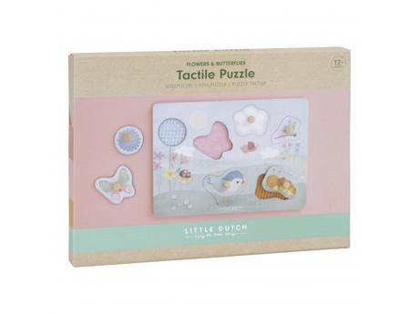 Little dutch vkladacie puzzle kvety a motýle,