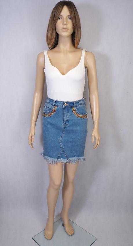 Kvalitné riflová sukňa fb sister, fishbone,m