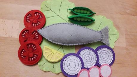 Pstruh na masle s oblohou,