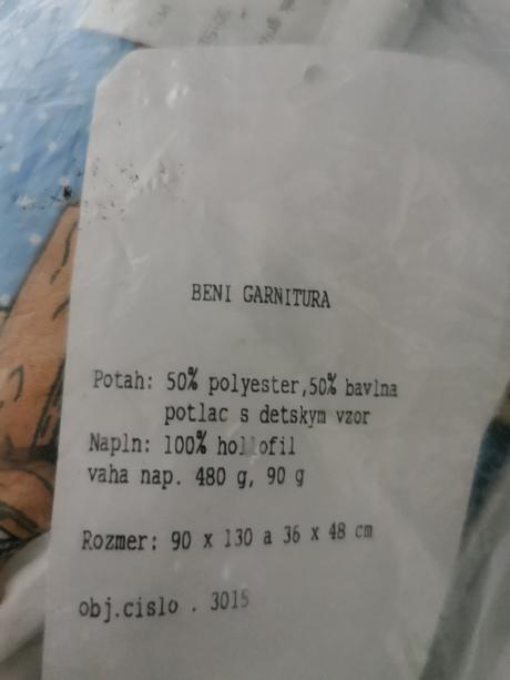 Paplon a poduska, šírka (cm): 90,dĺžka (cm): 130