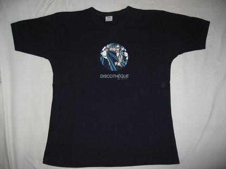 Tmavomodré tričko discothéque, l