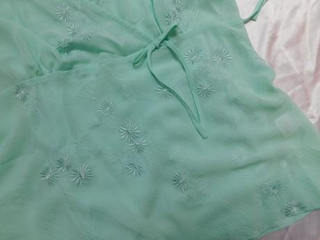 Pekna bluzka so spodnym topom, papaya,44