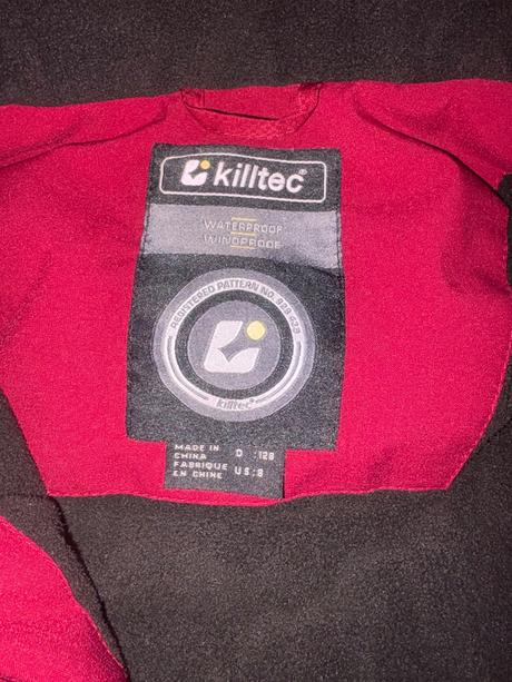 Softshelová bunda kiltec v.128 top stav 10.000mm, 128