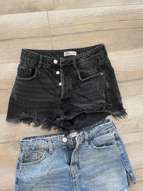 Damske riflove kratase zara 34 velkost, zara,xs