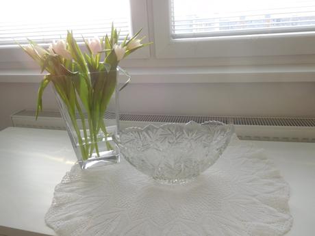 Lisované sklo misa na ovocie retro-top top stav,, 