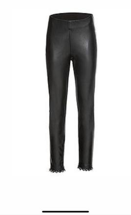 Koženkové legíny s čipkou v.54, bonprix,54