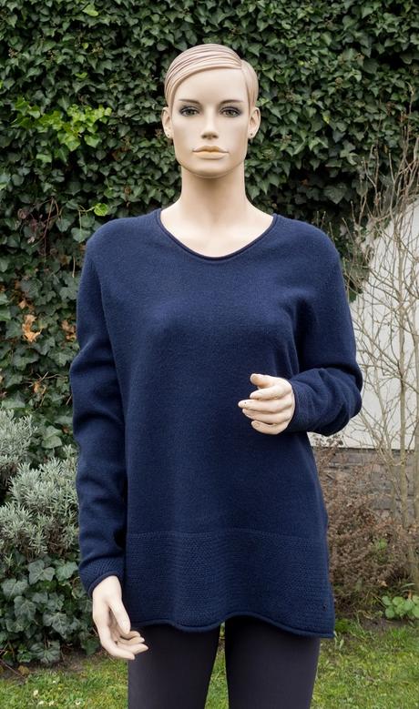 Olsen tmavomodrý teplý a mäkký pulóver, l