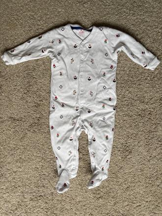 Zateplený zimný overal/pyžamo spací vak next, next,92