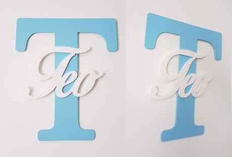 Písmeno s menom cca 30-35cm, 