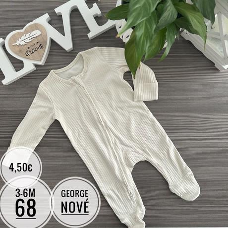 Nové overalové pyžamká rebrované, george,62 / 68