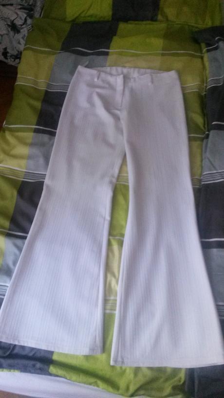 Biele spoločenské nohavice, m