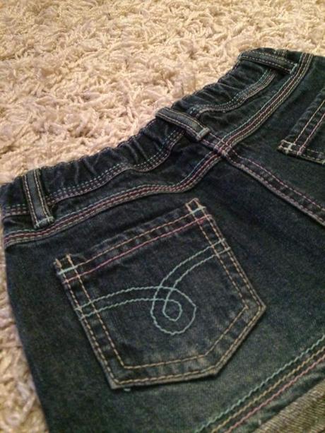 Riflová suknička nenosená, adams,104