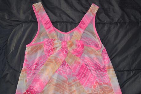 Letný top s mašľou, s