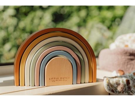 Little dutch skladačka drevená dúha vintage,