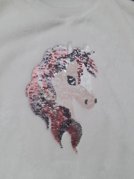 H&m svetrík s flitrami veľkosť 110/116, h&m,110