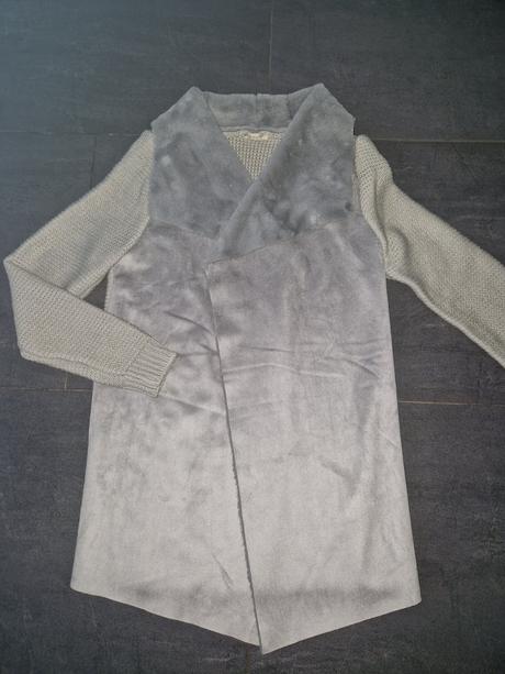 Pletený plyšový kardigán, m