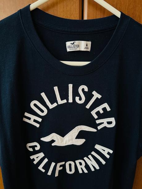 Tmavomodré tričko hollister, hollister,m