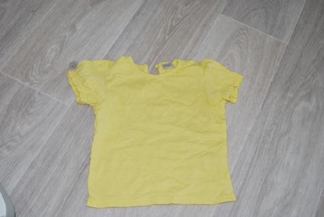 Zlté tričko  + ružovo- oranzové  2 ks, f&f,80