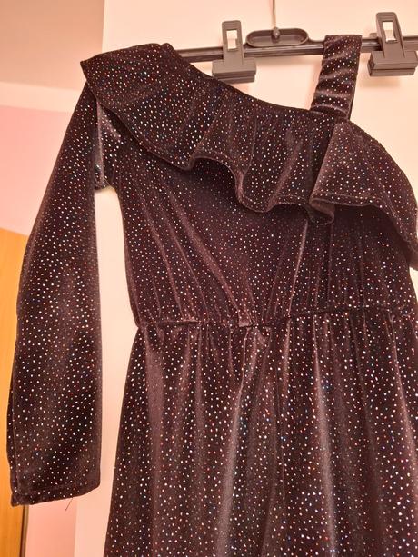 Lesklý velurovy overal zara, zara,128