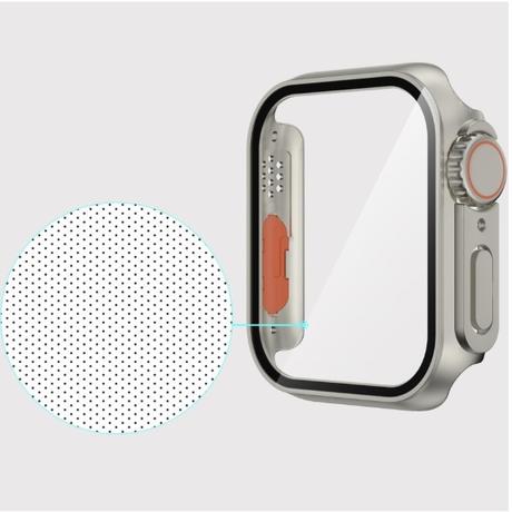 2v1 puzdro + tvrdené sklo pre apple watch 4/5/6/se,