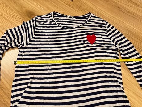 Tehotenský páskovaný pulóver xl, h&m,xl