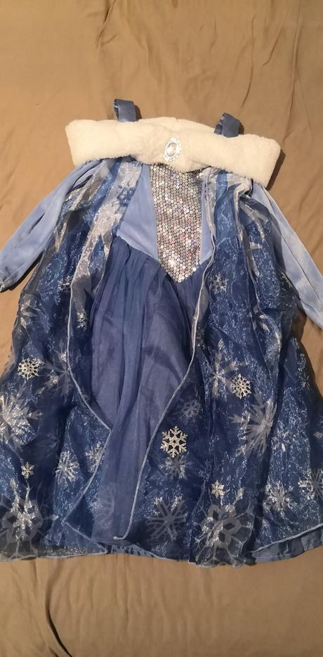 Šaty frozen elsa, karnevalovy kostým 122-128, h&m,122