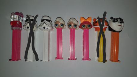Pez dávkovač starwars lol kungfu panda hello kitty, 