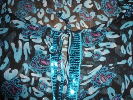 Modra bluzocka - na plavky, m