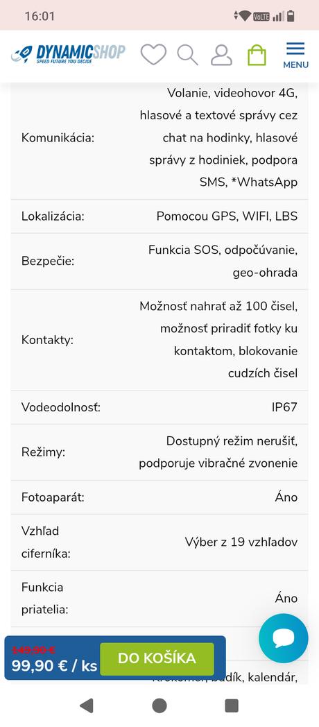 Detské smart hodinky watch king wk22,