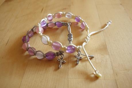 Ruženec desiatok - náramok, 