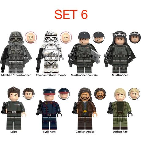 Rôzne figúrky star wars 8 (8ks) typ lego - nové,