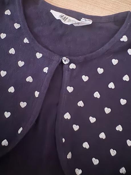 Bolerko srdiečko 8-10 rokov, h&m,140