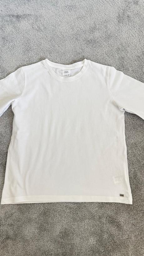 Biele hladké tričko zara, zara,158