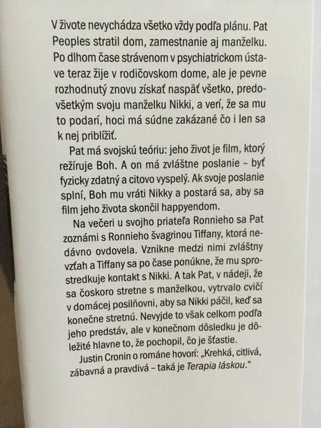 Matthew quick terapia láskou ,