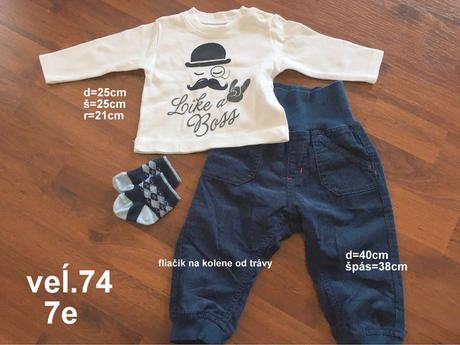 Jarne oblecenie chlapec 74, 74
