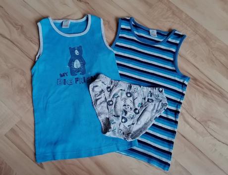 2x tielko + slipky 98/104, topomini,98