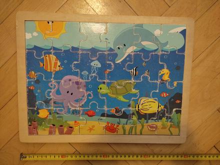 2 velke drevene skladacky, 