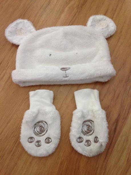 Súprava čiapka+ rukavice, marks & spencer,68