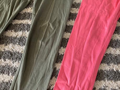 Legínky ružové a olivové, dopodopo,122