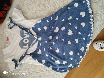 Sukňa + tričko, 128