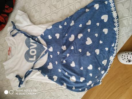 Sukňa + tričko, 128