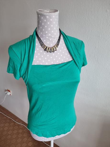 Zelený tričkovinový top 38, 38