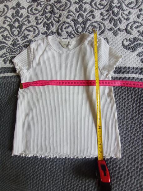 Tričko biele, h&m,110
