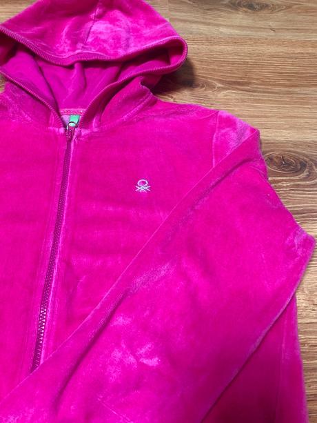 Velúrová mikina benetton xl, benetton,146