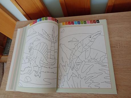 Maľovanie podľa čísel -dinosaury, 