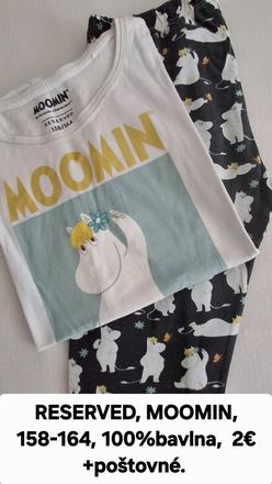 Dievčenské moomin pyžamo., reserved,164