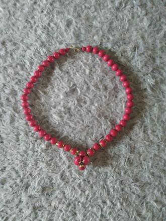 Retro drevený náhrdelník,