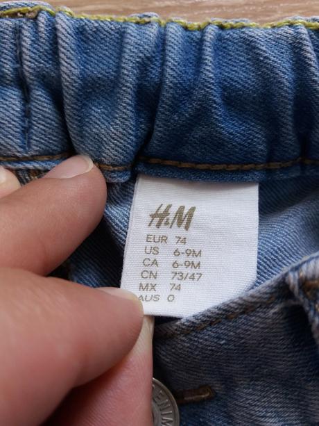 Dievčenské slim rifle 74, h&m,74